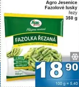 Jip Agro Jesenice Fazolové lusky řezy nabídka