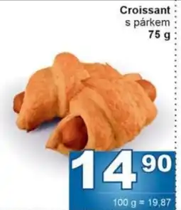 Jip Croissant s párkem nabídka
