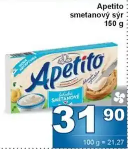 Jip Apetito smetanový sýr nabídka