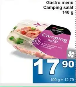 Jip Gastro menu Camping salát nabídka