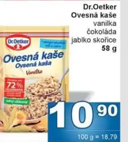 Jip Dr.Oetker Ovesná kaše vanilka čokoláda jablko skořice nabídka