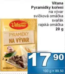 Jip Vitana Pyramidky koření na vývar svíčková omáčka nabídka