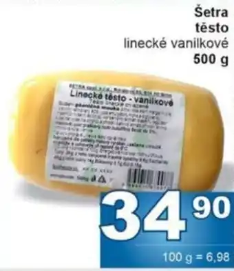 Jip Šetra těsto linecké vanilkové nabídka