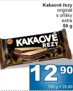 Jip Kakaové řezy originál s oříšky extra nabídka