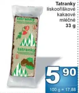 Jip Tatranky lískooříškové kakaové mléčné nabídka