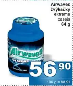 Jip Airwaves žvýkačky extreme cassis nabídka