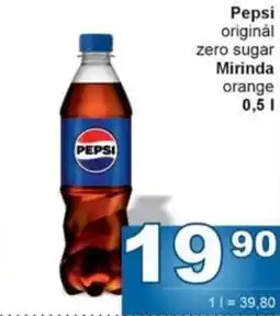 Jip Pepsi originál zero sugar Mirinda orange nabídka