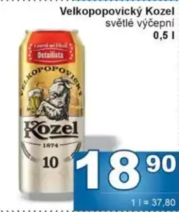 Jip Velkopopovický Kozel světlé výčepní nabídka