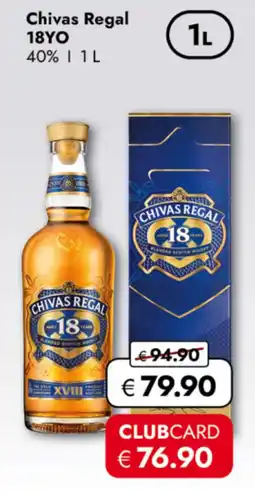 TRAVEL FREE Chivas Regal 18YO 40% nabídka