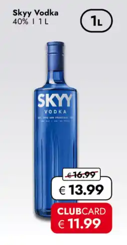 TRAVEL FREE Skyy Vodka 40% nabídka