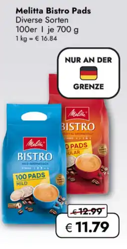 TRAVEL FREE Melitta Bistro Pads nabídka
