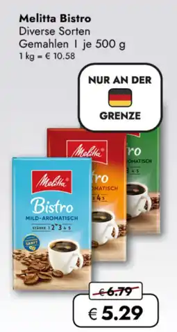 TRAVEL FREE Melitta Bistro nabídka