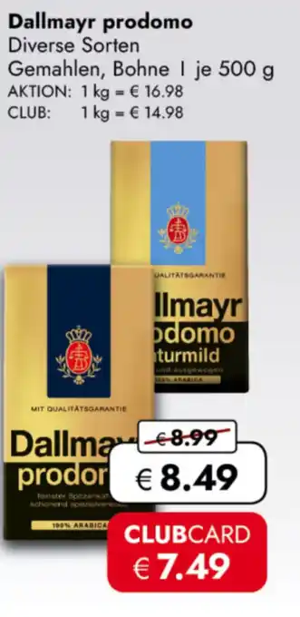 TRAVEL FREE Dallmayr prodomo nabídka
