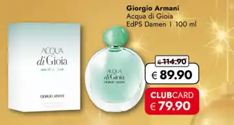 TRAVEL FREE Giorgio Armani Acqua di Gioia EdPS Damen nabídka