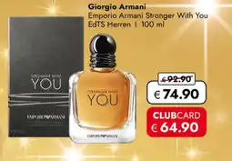 TRAVEL FREE Giorgio Armani Emporio Armani Stronger With You EdTS Herren nabídka