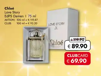 TRAVEL FREE Chloé Love Story EdPS Damen nabídka