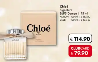 TRAVEL FREE Chloé Signature EdPS Damen nabídka