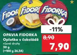 Kaufland OPAVIA FIDORKA Oplatka v čokoládě nabídka