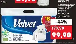 Kaufland VELVET Toaletní papír nabídka