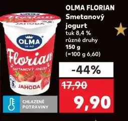 Kaufland OLMA FLORIAN Smetanový jogurt tuk 8,4 % nabídka