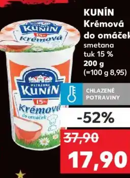 Kaufland KUNIN Krémová do omáček smetana nabídka