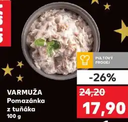 Kaufland VARMUŽA Pomazánka z tuňáka nabídka