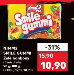 Kaufland NIMM2 SMILE GUMMI Želé bonbóny nabídka