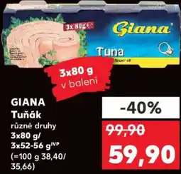 Kaufland GIANA Tuňák nabídka