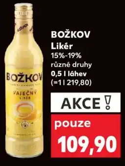 Kaufland BOŽKOV Likér 15%-19% nabídka