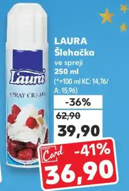 Kaufland LAURA Šlehačka ve spreji nabídka