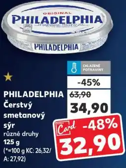 Kaufland PHILADELPHIA Čerstvý smetanový sýr nabídka