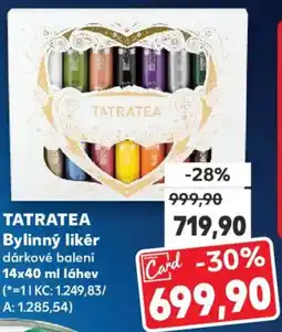 Kaufland TATRATEA Bylinný likér nabídka