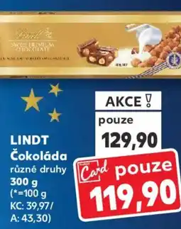 Kaufland LINDT Čokoláda nabídka