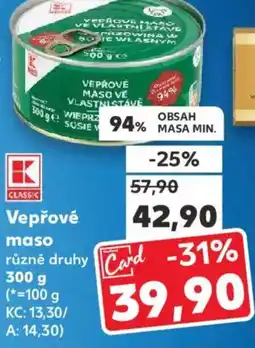 Kaufland Vepřové maso nabídka