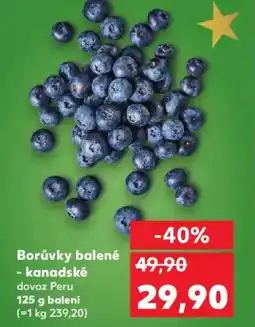 Kaufland Borůvky balené - kanadské nabídka
