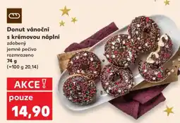 Kaufland Donut vánoční s krémovou náplní nabídka