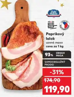 Kaufland Paprikový lalok uzené maso nabídka
