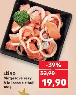 Kaufland LÍŠNO Matjesové řezy à la losos s cibuli nabídka