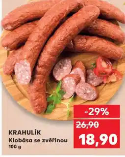 Kaufland KRAHULIK Klobása se zvěřinou nabídka