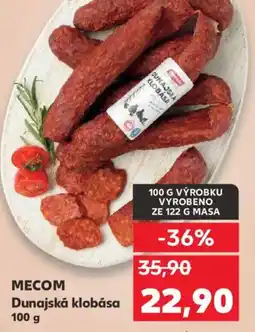Kaufland MECOM Dunajská klobása nabídka