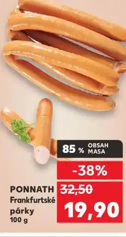 Kaufland PONNATH Frankfurtské párky nabídka