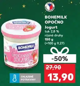 Kaufland BOHEMILK OPOČNO Jogurt tuk 2,8% nabídka