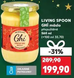 Kaufland LIVING SPOON GHÍ máslo přepuštěné nabídka