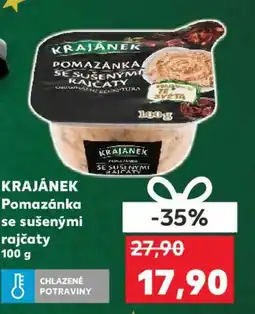 Kaufland KRAJÁNEK Pomazánka se sušenými rajčaty nabídka