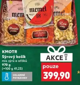 Kaufland KMOTR Sýrový košík mix sýrů a oříšků nabídka