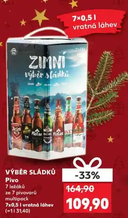 Kaufland VÝBĚR SLÁDKŮ Pivo nabídka