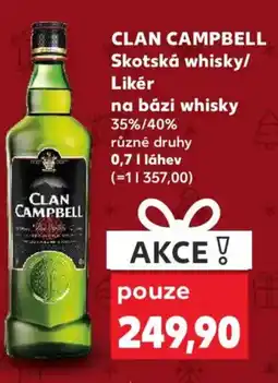 Kaufland CLAN CAMPBELL Skotská whisky/ Likér na bázi whisky 35%/40% nabídka