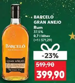 Kaufland BARCELO GRAN ANEJO Rum 37,5% nabídka