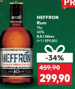 Kaufland HEFFRON Rum 10y 40% nabídka