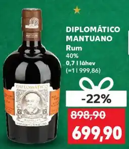 Kaufland DIPLOMÁTICO MANTUANO Rum 40% nabídka